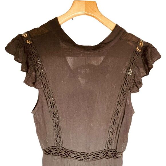 The Clothing Company x Vici | Flutter Slv V-Neck High-Lo Maxi Dress Size M | NWT - Picture 11 of 11